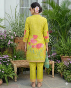 Lime Green Floral Co-ord Set