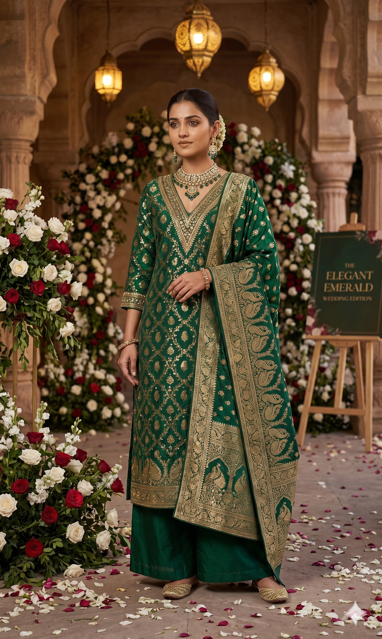 The Emerald Banarasi Heritage Set
