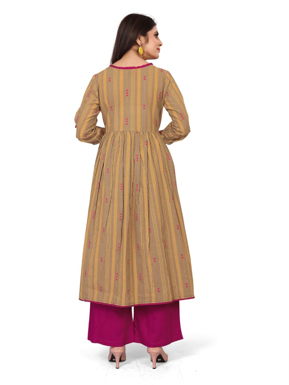 The Ochre & Magenta Flared Empire Set