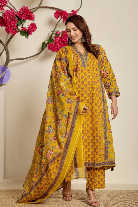Mustard Floral Heritage Set