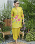 Lime Green Floral Co-ord Set