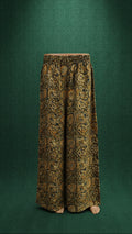 Women's Kalamkari Print Wide-Leg Palazzo Pants