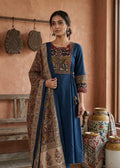 Indigo Kalamkari Accent A-Line Set