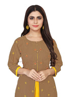 Earthy Ochre Layered Weavered Butta