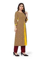 Earthy Ochre Layered Weavered Butta