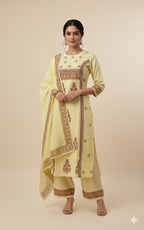 Marigold Heritage Embroidered Suit Set