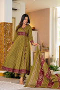 Earthy Olive Angrakha Set