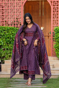 Royal Grape Angrakha Anarkali