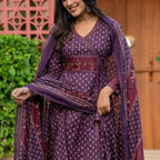 Royal Grape Angrakha Anarkali