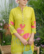 Lime Green Floral Co-ord Set