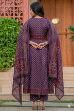 Royal Grape Angrakha Anarkali