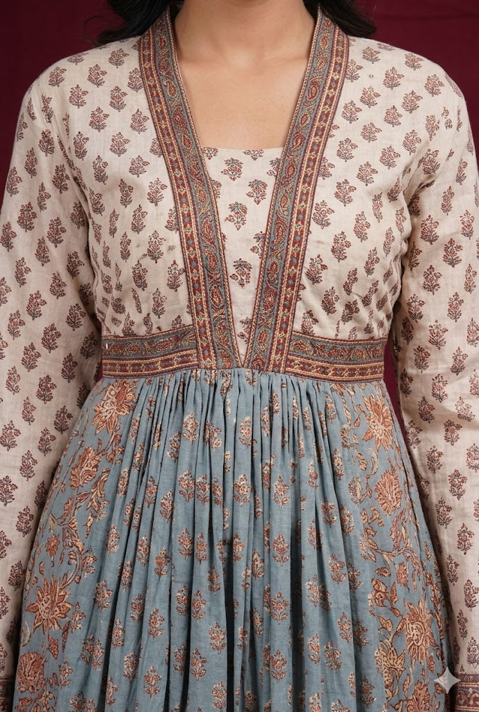 Seafoam Teal Embroidered Festive Set
