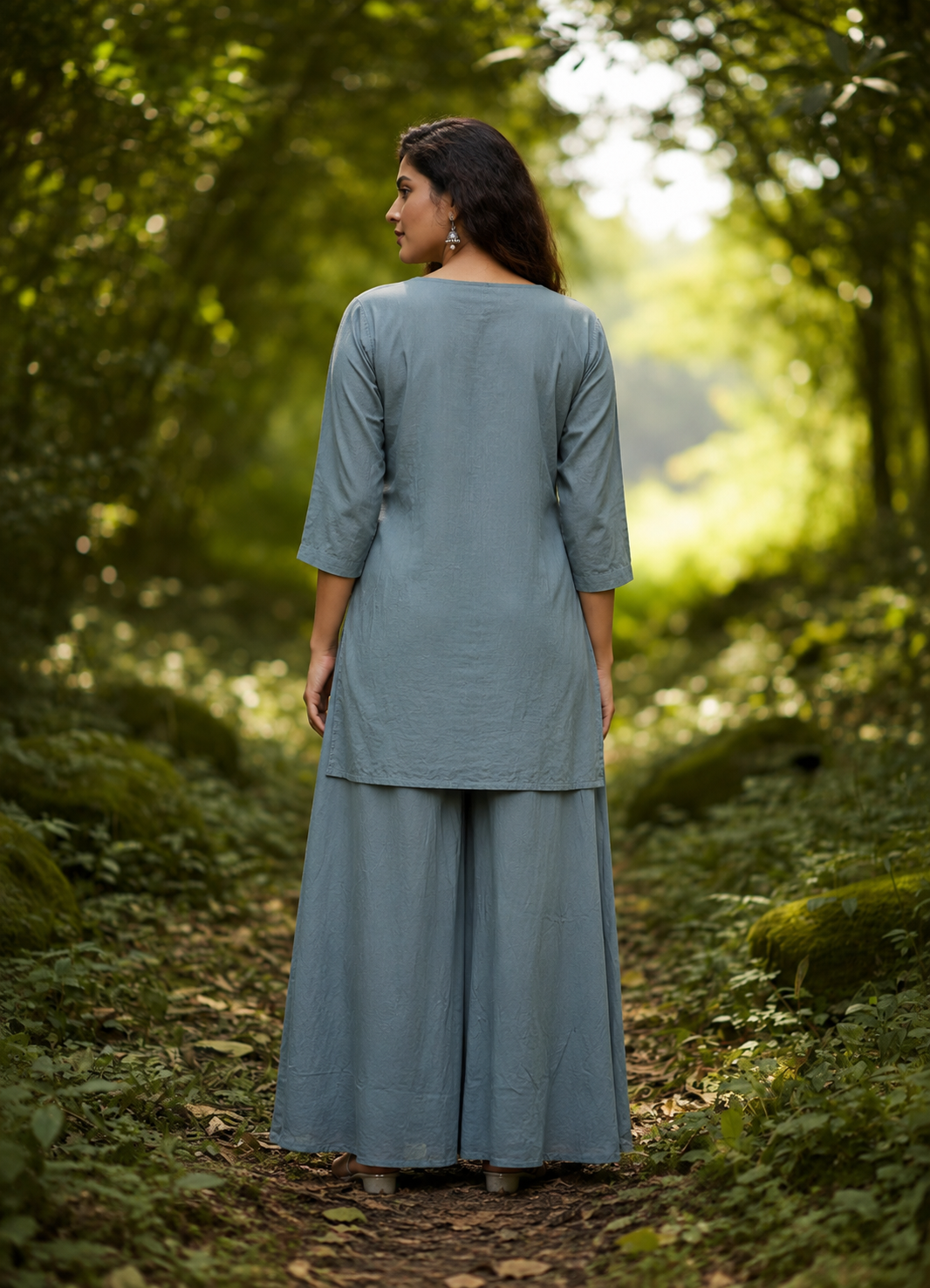 Slate Grey Mandala Fusion Co-ord Set